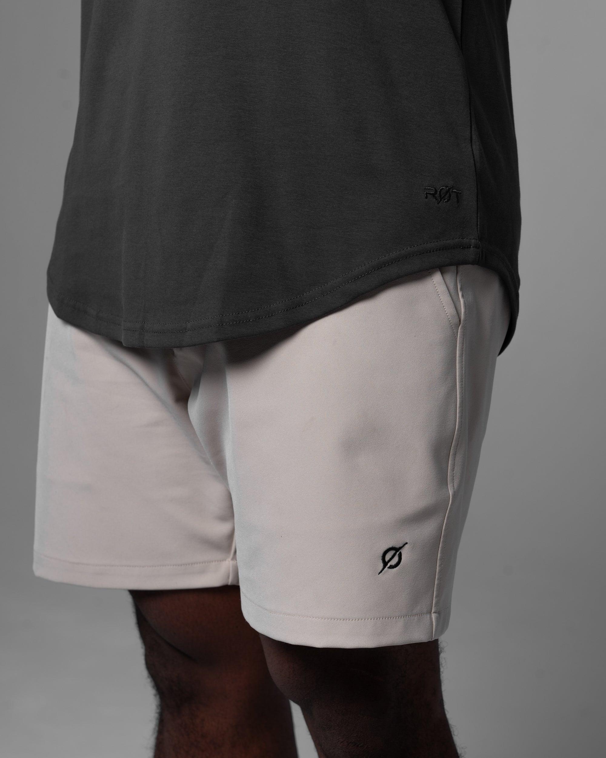 Origin Curved Henley T-Shirt: Dark Matter