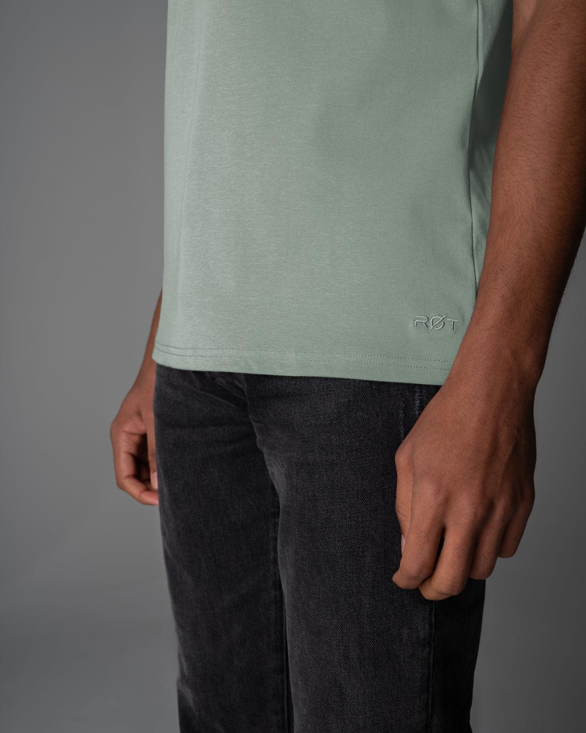 Origin Classic Henley T-Shirt: Eucalyptus