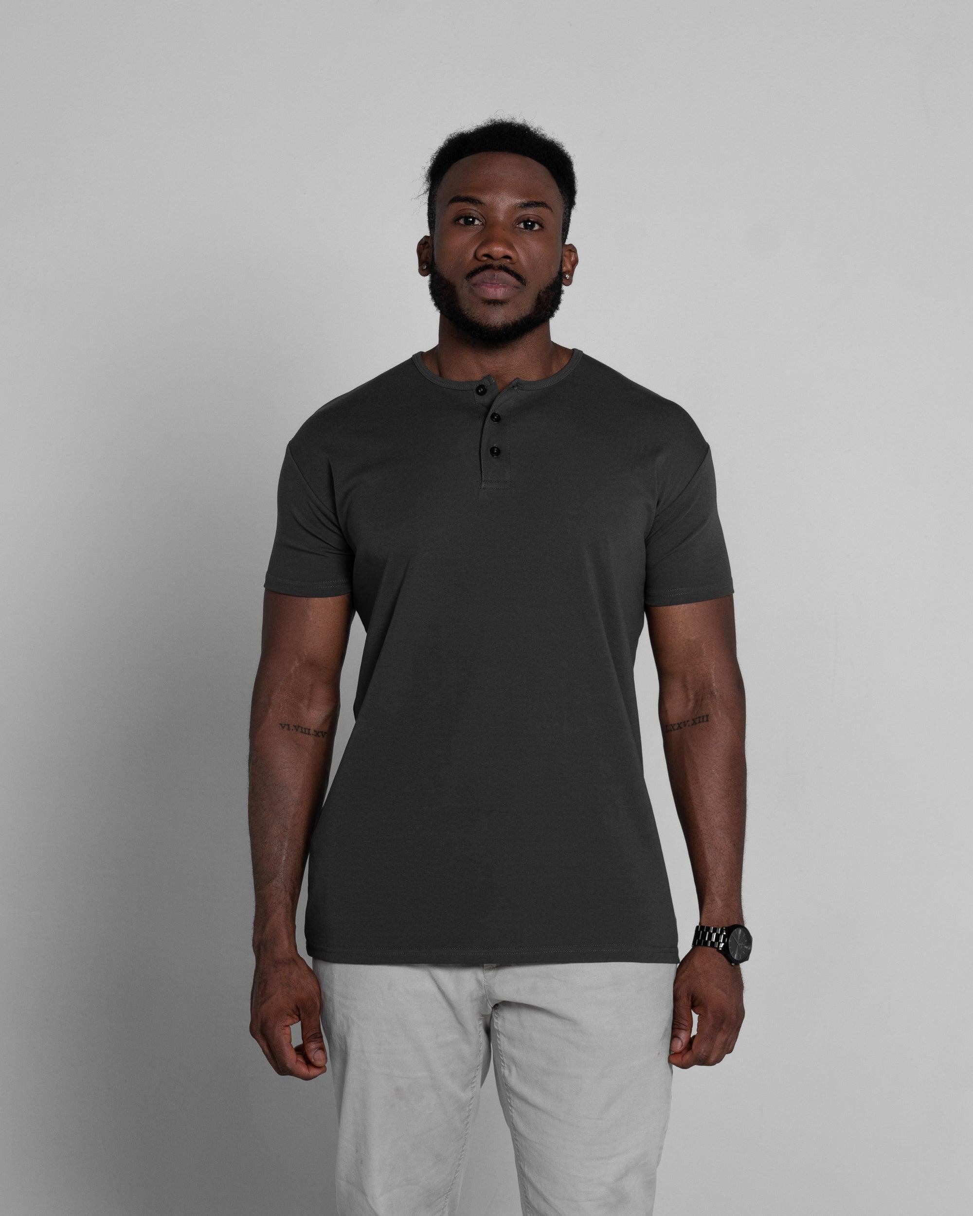 Origin Classic Henley T-Shirt: Dark Matter