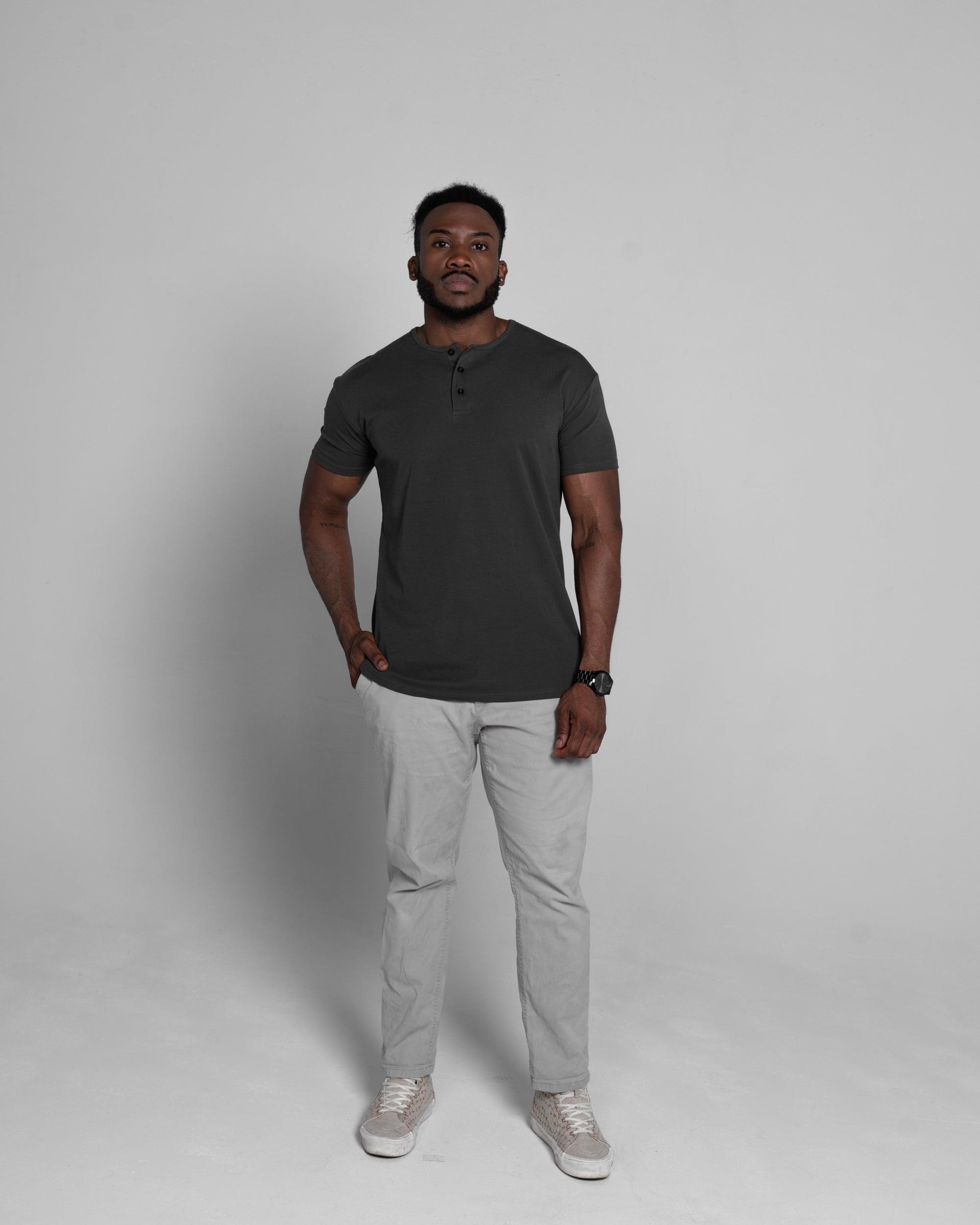Origin Classic Henley T-Shirt: Dark Matter