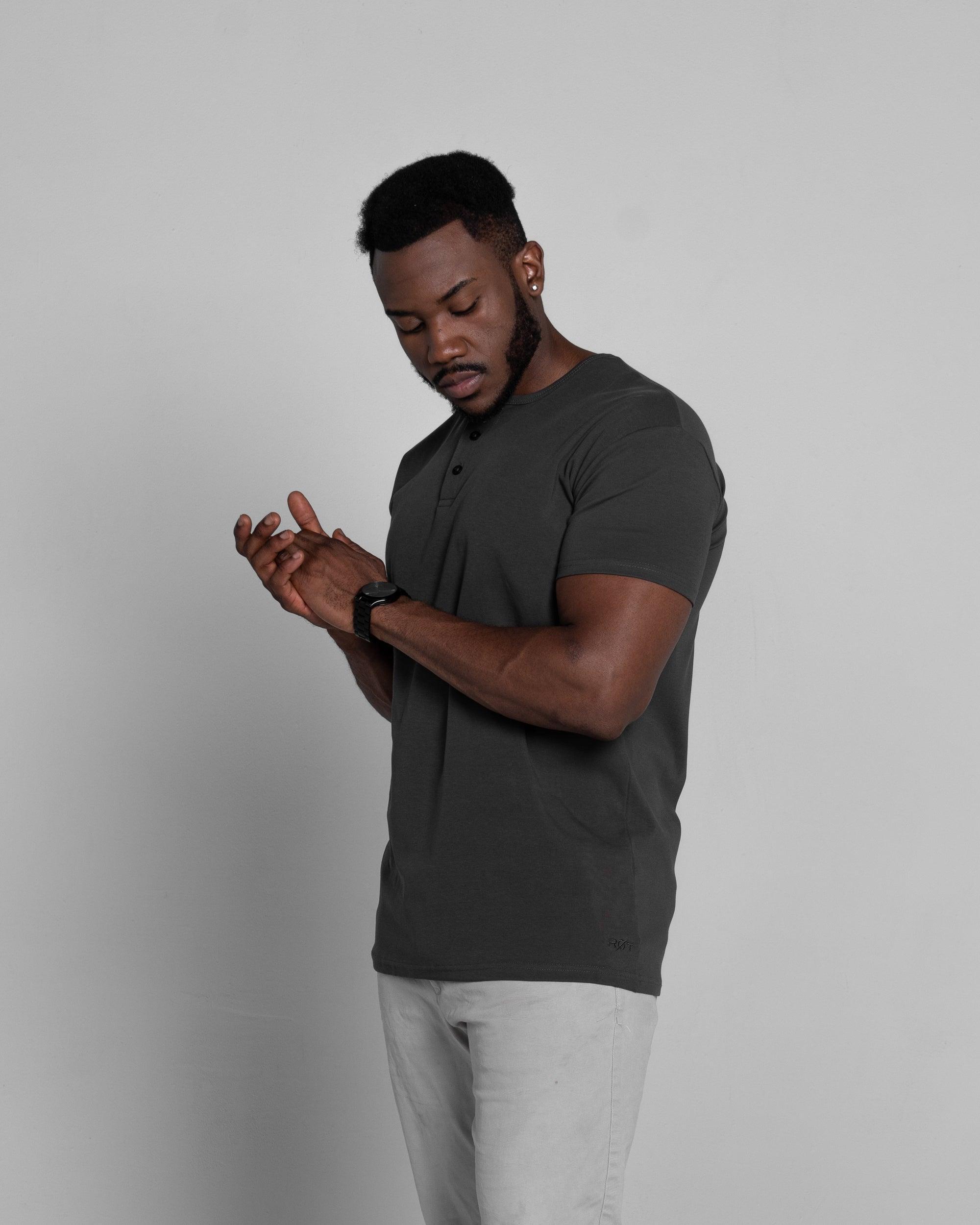 Origin Classic Henley T-Shirt: Dark Matter