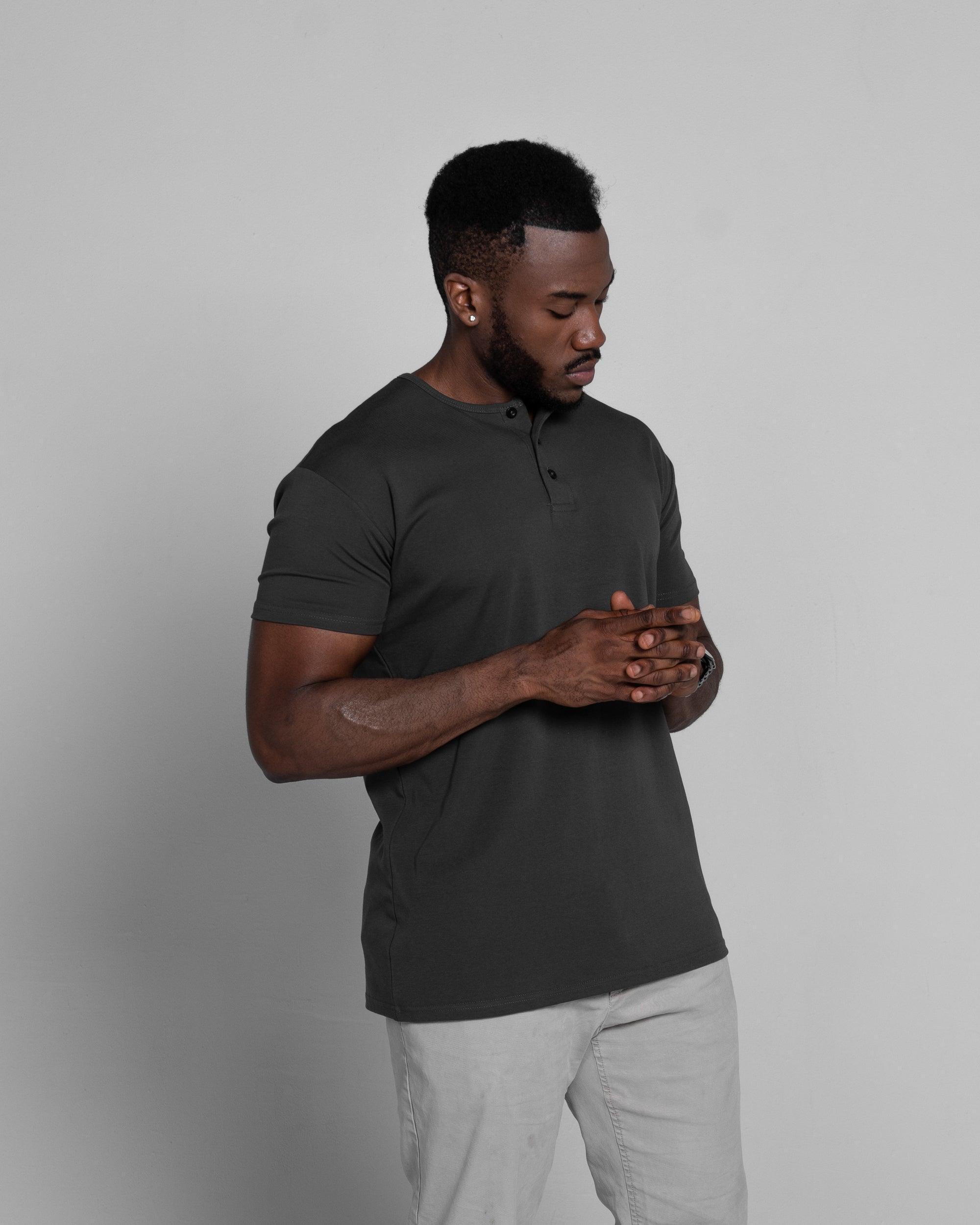 Origin Classic Henley T-Shirt: Dark Matter