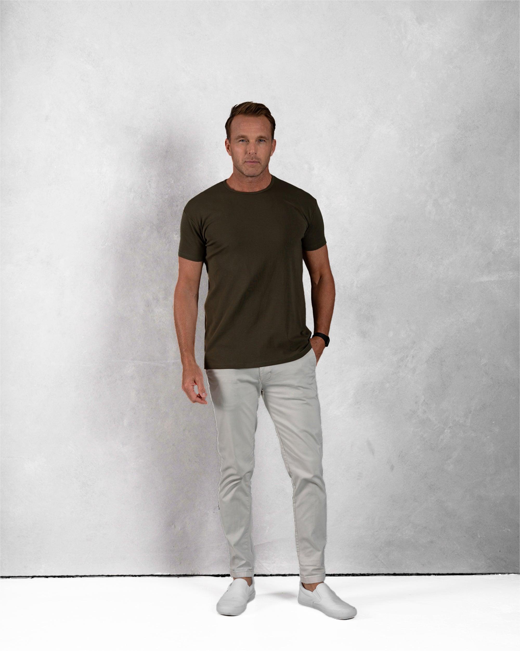 Origin Classic Crew T-Shirt: Dark Moss