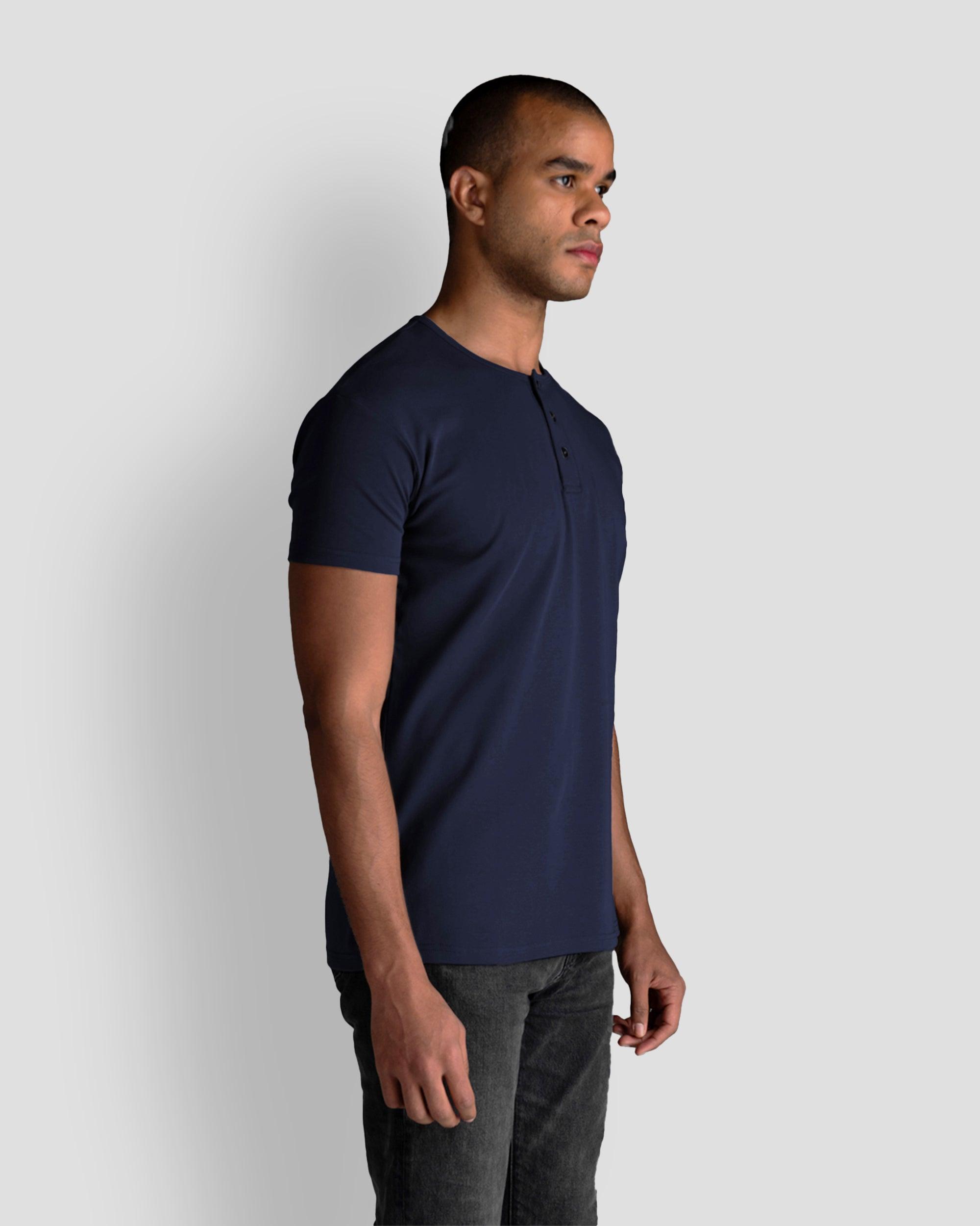 Origin Classic Henley T-Shirt: NY Blue