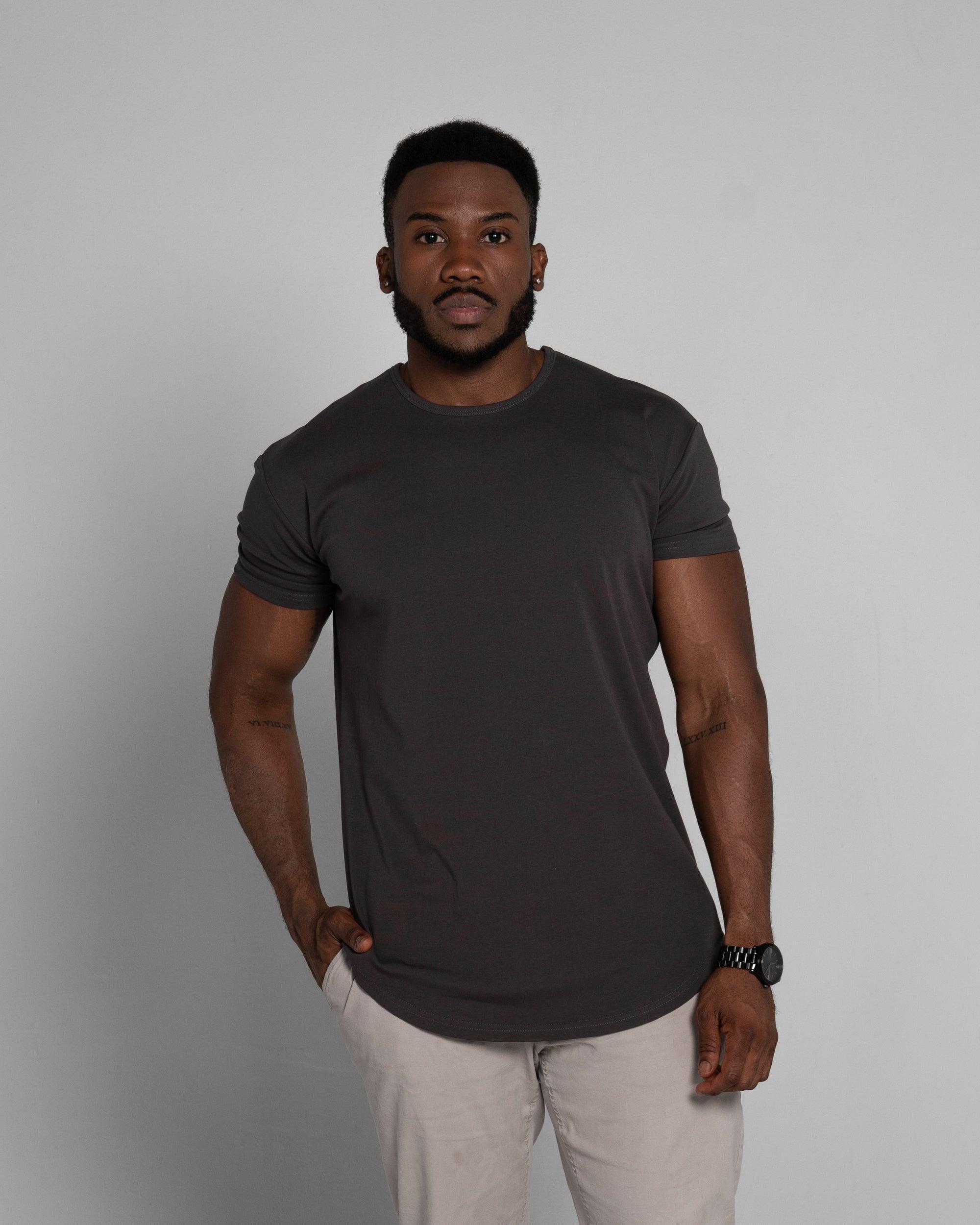 Origin Curved Crew T-Shirt: Dark Matter