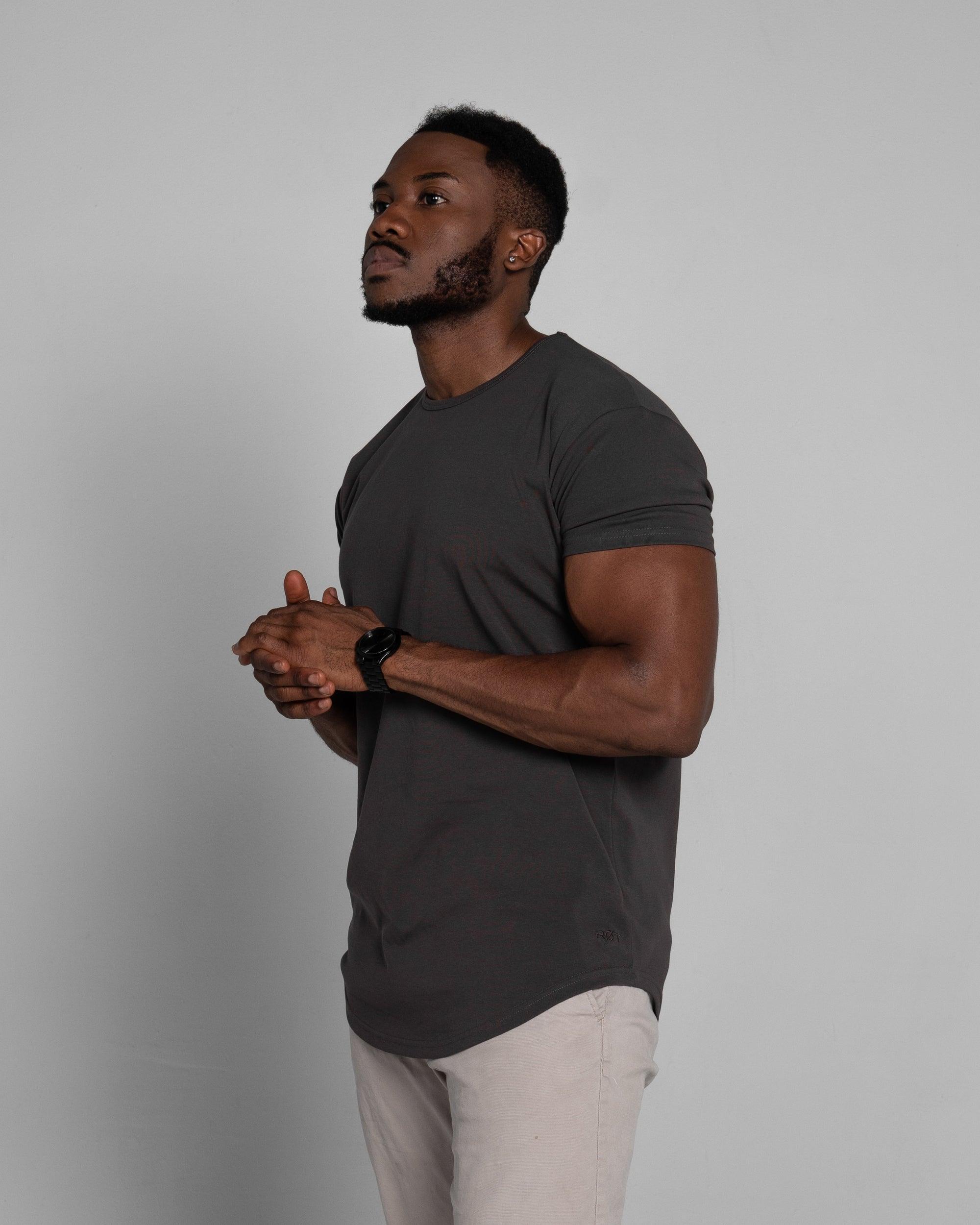 Origin Curved Crew T-Shirt: Dark Matter