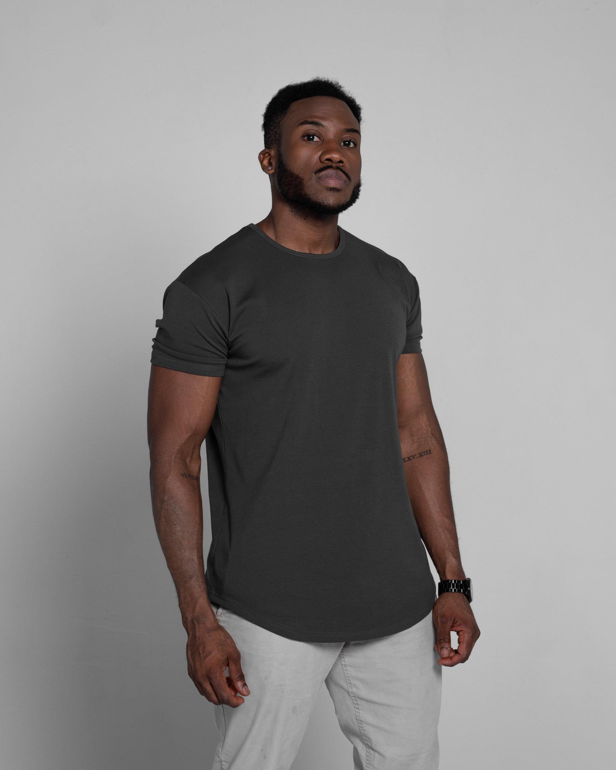 Origin Curved Crew T-Shirt: Dark Matter