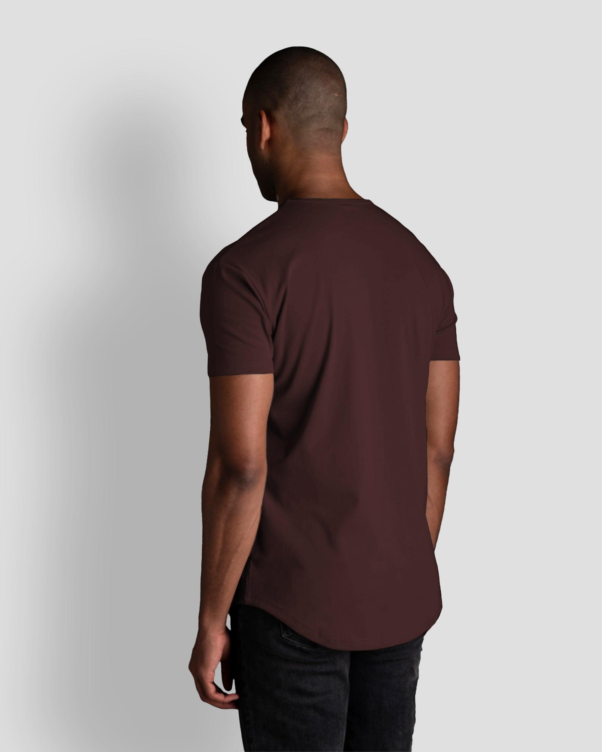 Origin Curved Crew T-Shirt: Mochavino