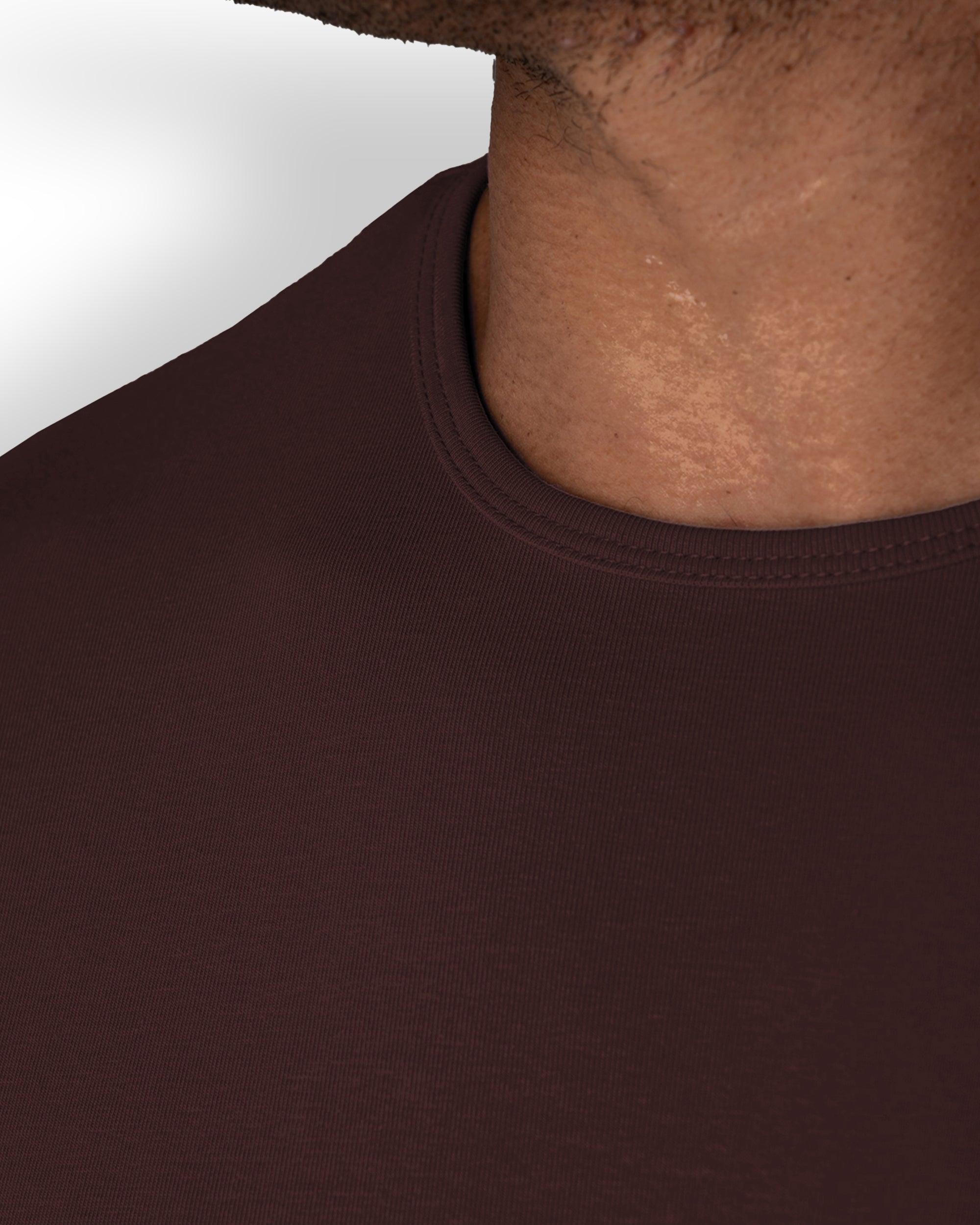 Origin Curved Crew T-Shirt: Mochavino