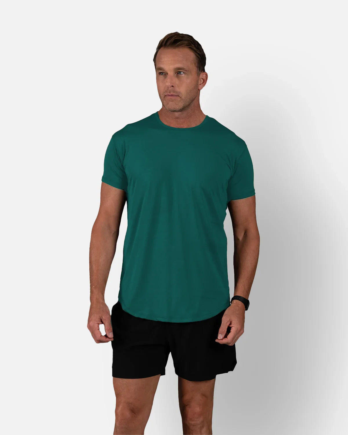 Zero-G Curved T-Shirt: Aqua