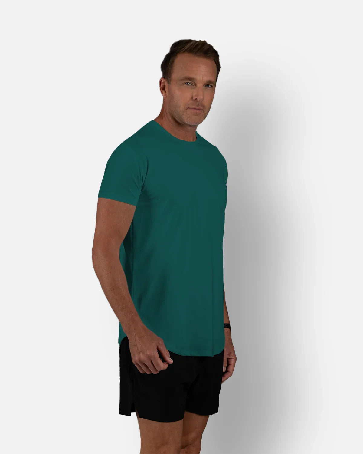Zero-G Curved T-Shirt: Aqua