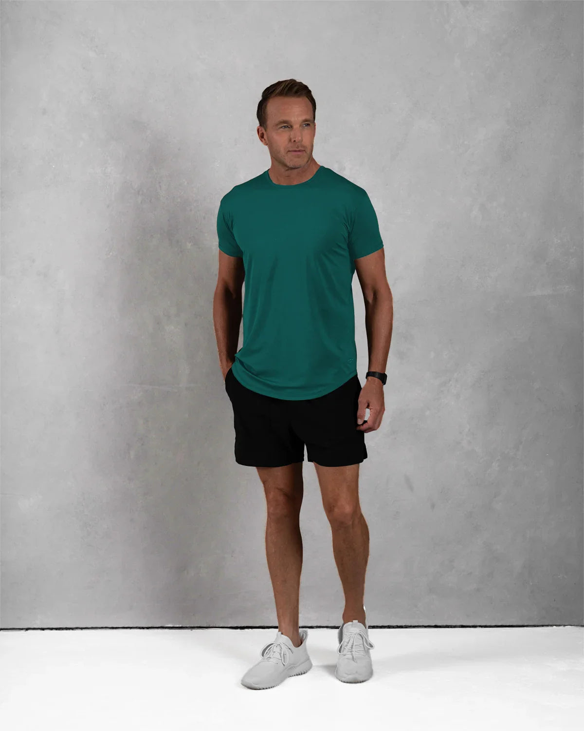 Zero-G Curved T-Shirt: Aqua