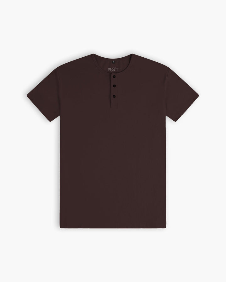 Origin Classic Henley T-Shirt: Mochavino
