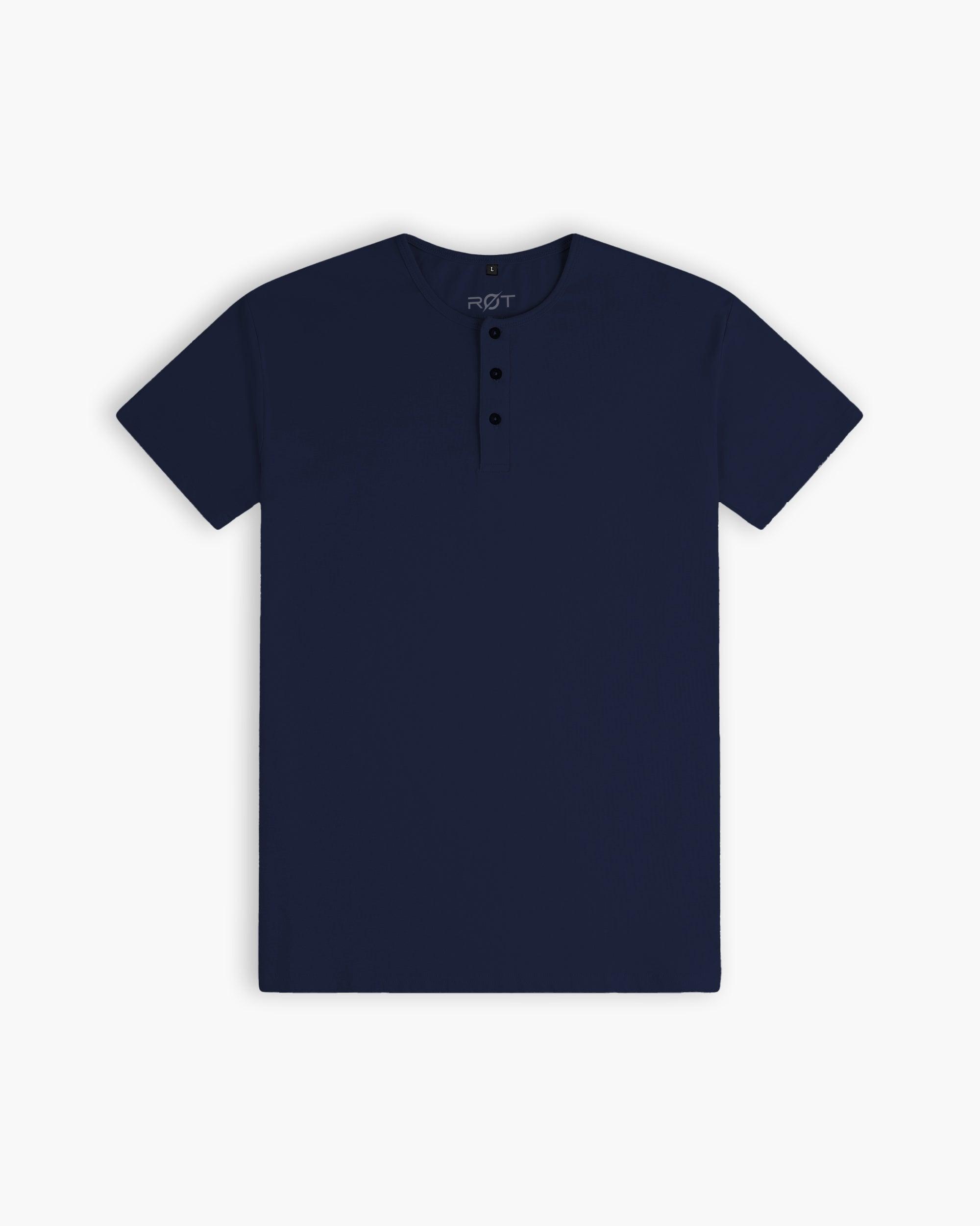 Origin Classic Henley T-Shirt: NY Blue
