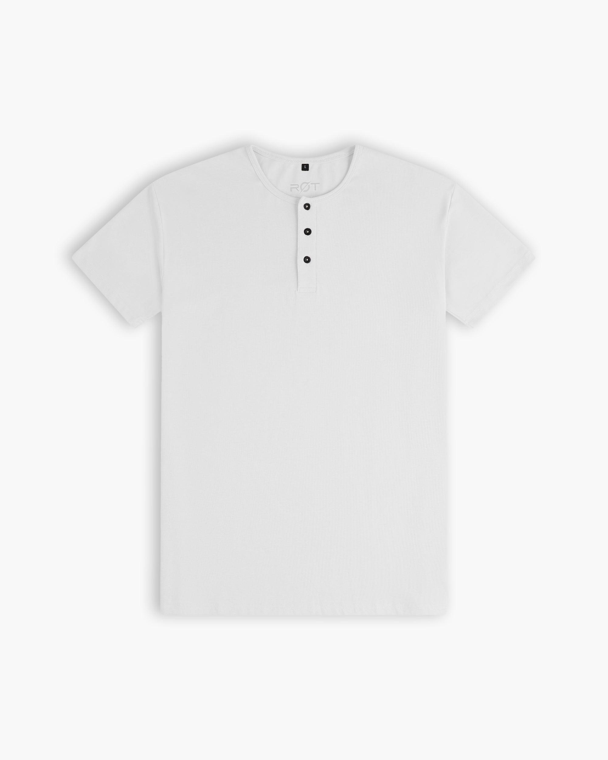 Origin Classic Henley T-Shirt: White