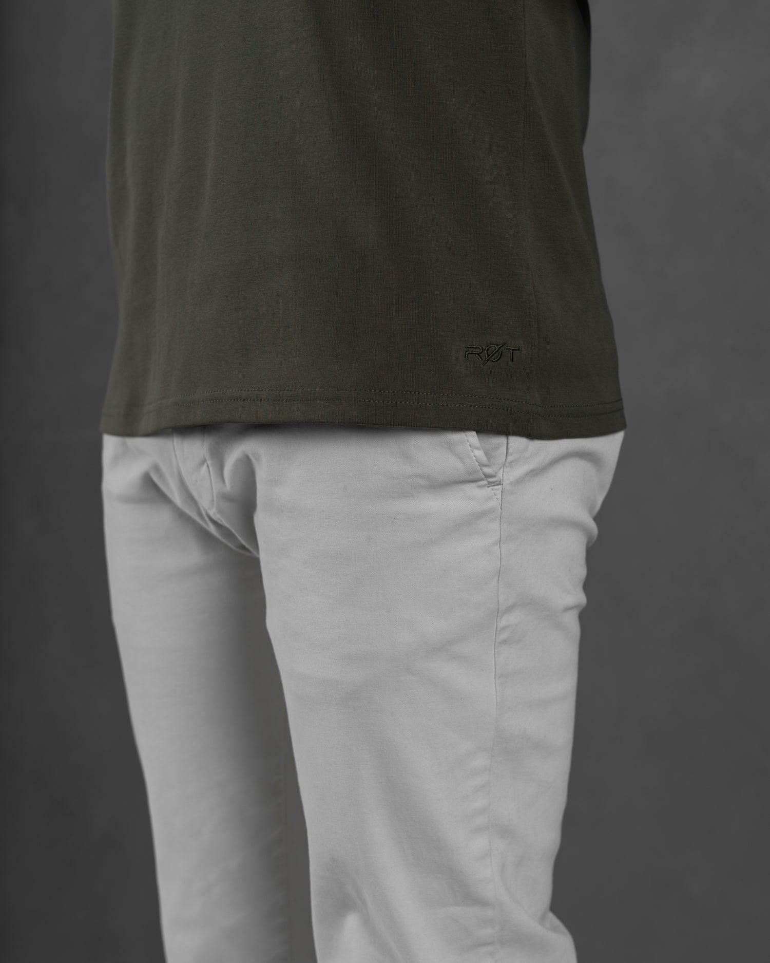 Apollo Classic Crew T-Shirt: Dark Moss