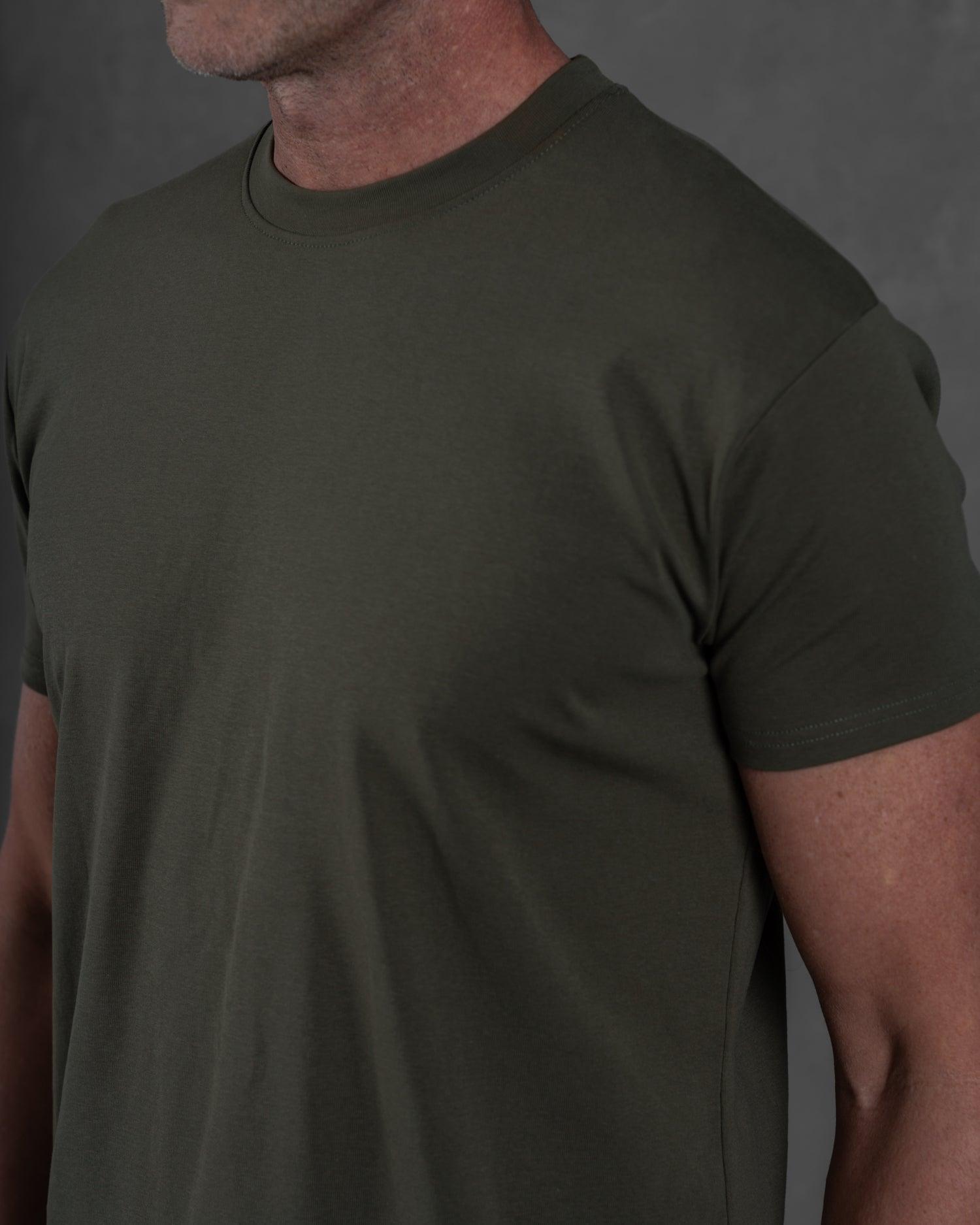 Apollo Classic Crew T-Shirt: Dark Moss