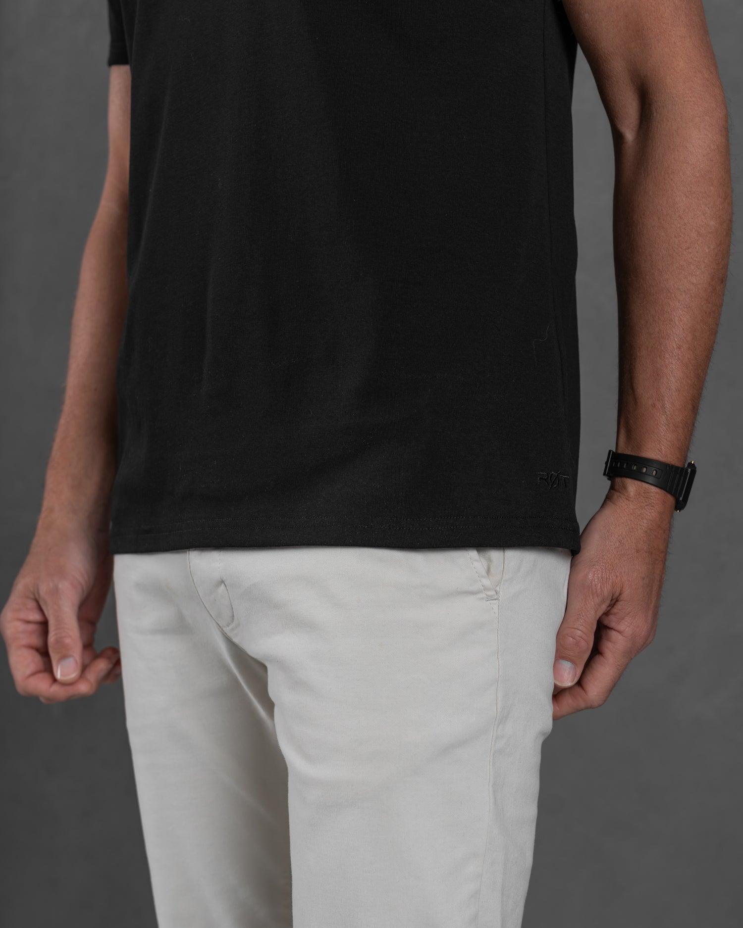Origin Classic V-Neck T-Shirt: Black