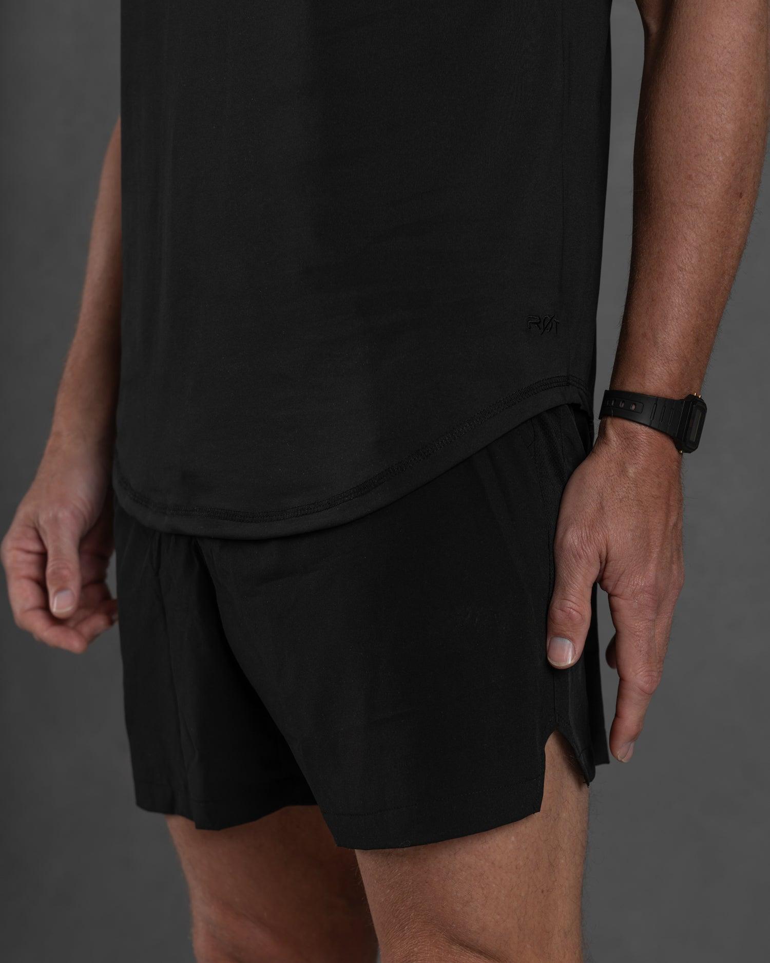 Zero-G Curved T-Shirt: Black