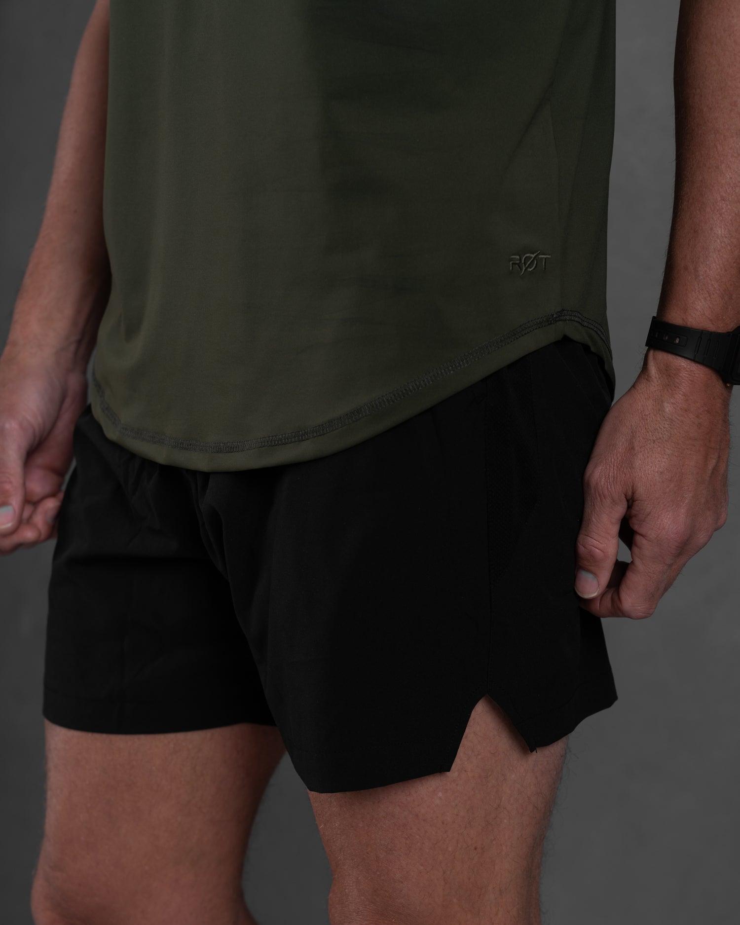 Zero-G Curved T-Shirt: Olive Drab