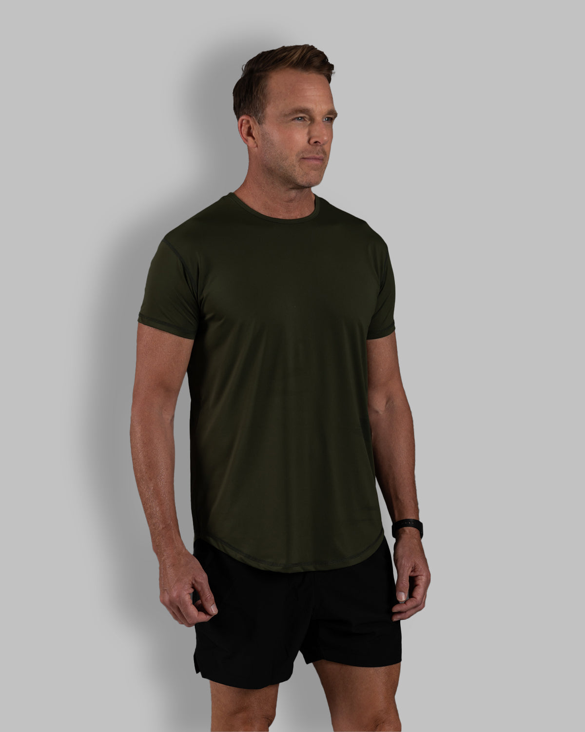 Zero-G Curved T-Shirt: Olive Drab