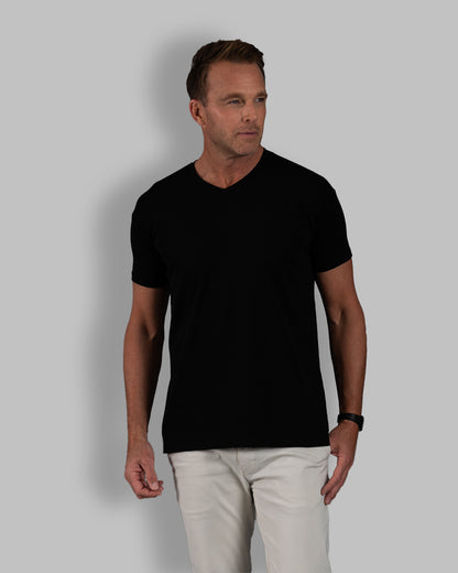 Origin Classic V-Neck T-Shirt: Black