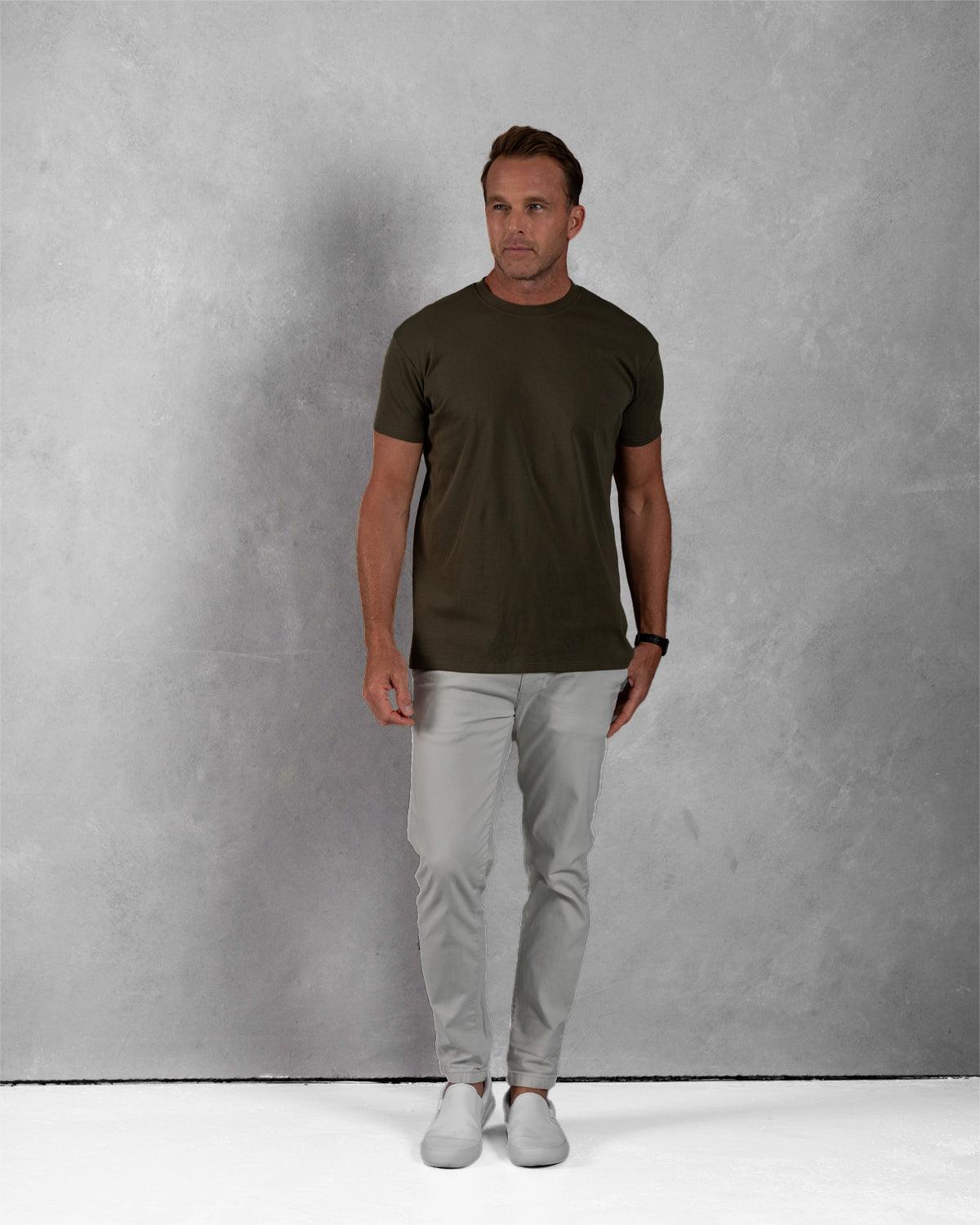 Apollo Classic Crew T-Shirt: Dark Moss