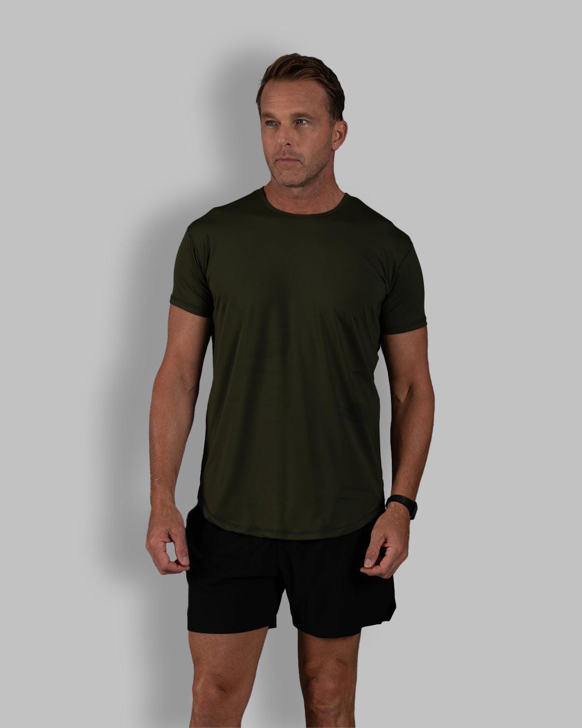 Zero-G Curved T-Shirt: Olive Drab