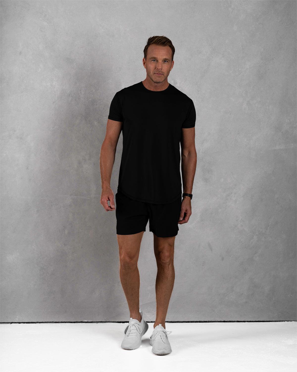 Zero-G Curved T-Shirt: Black