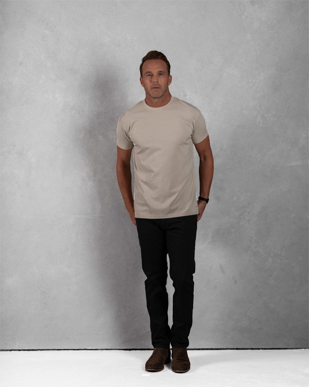 Apollo Classic Crew T-Shirt: Stone