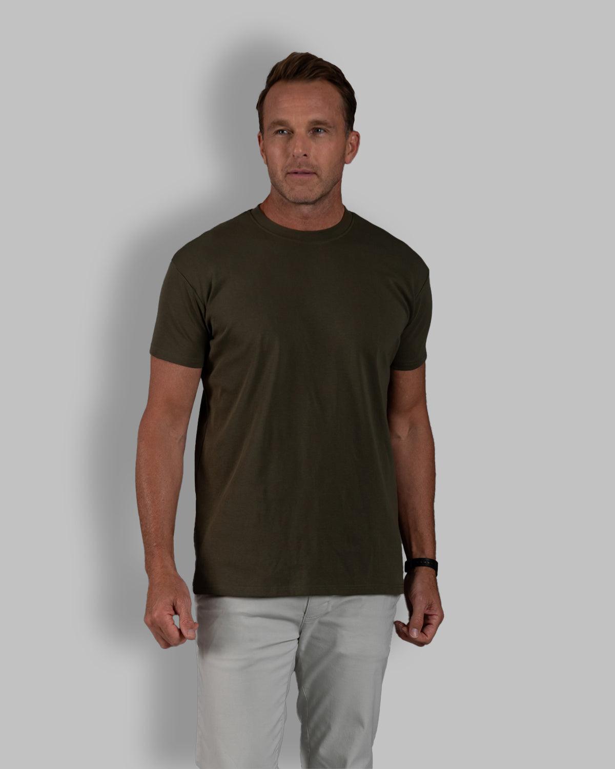 Apollo Classic Crew T-Shirt: Dark Moss