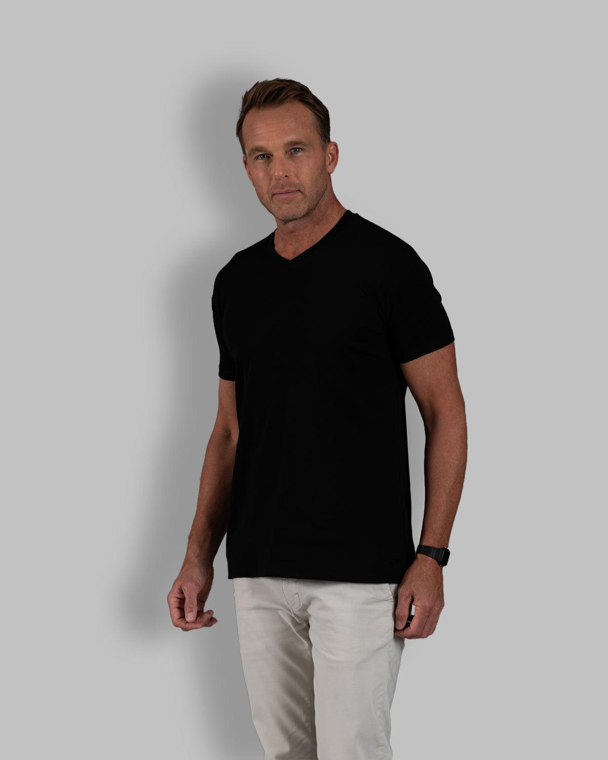 Origin Classic V-Neck T-Shirt: Black
