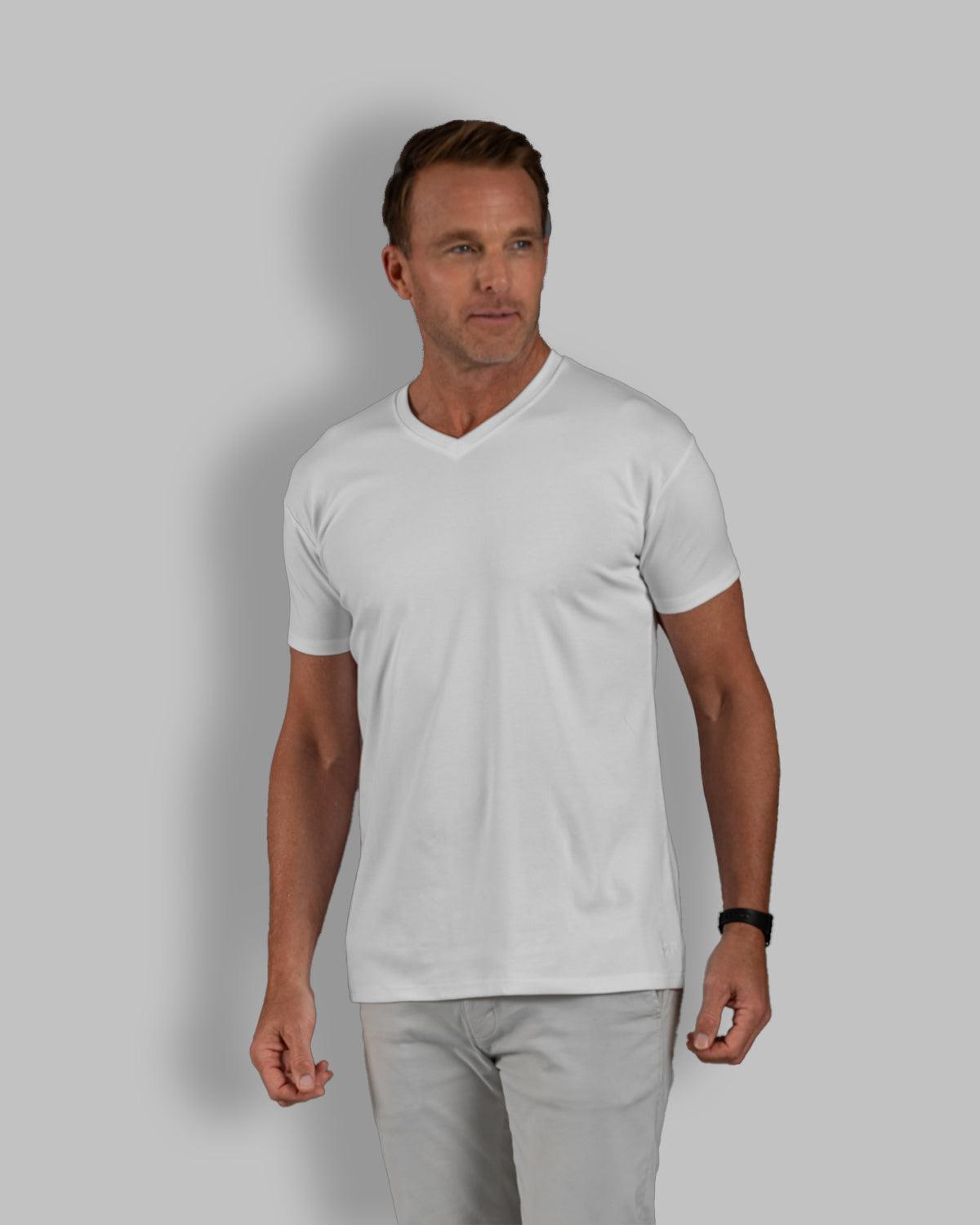 Origin Classic V-Neck T-Shirt: White