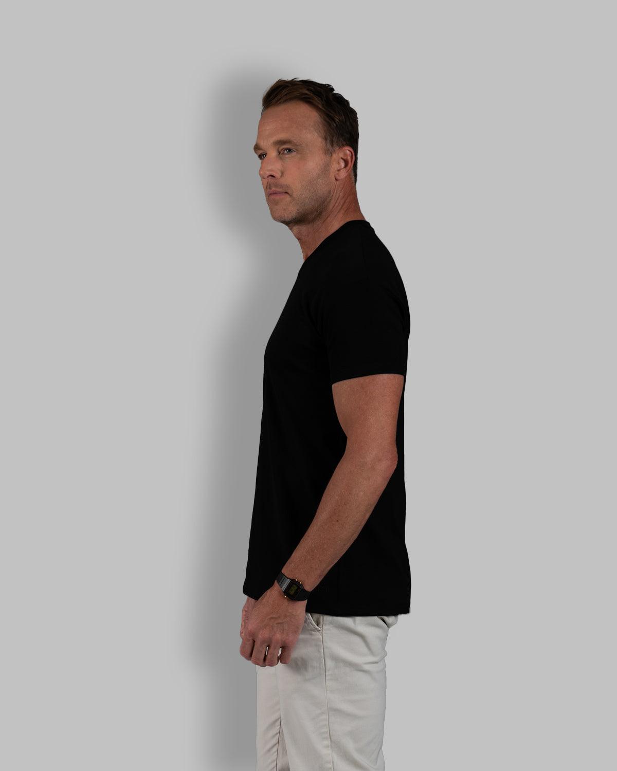 Origin Classic V-Neck T-Shirt: Black