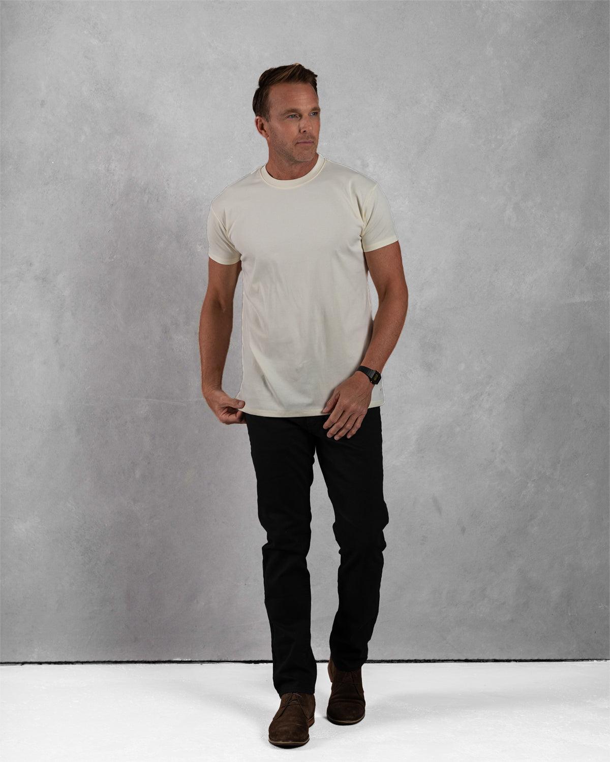 Apollo Classic Crew T-Shirt: Off White