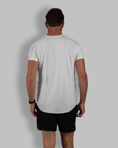 Zero-G Curved T-Shirt: White