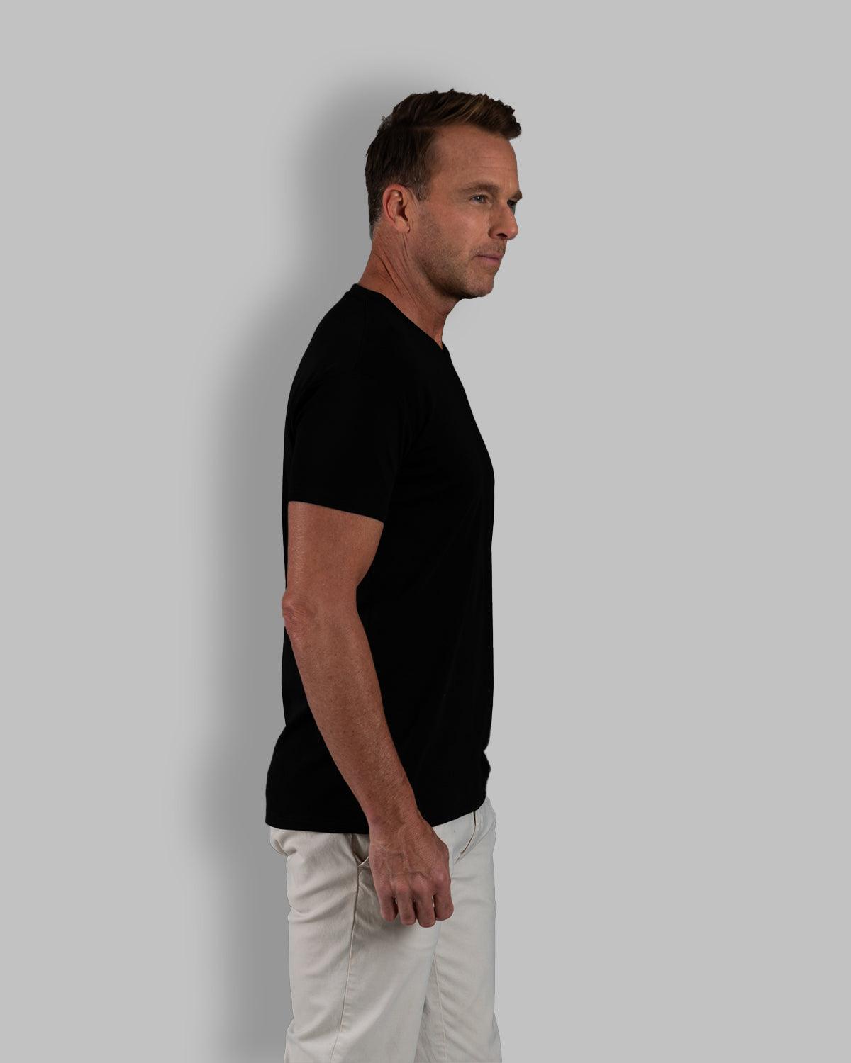 Origin Classic V-Neck T-Shirt: Black