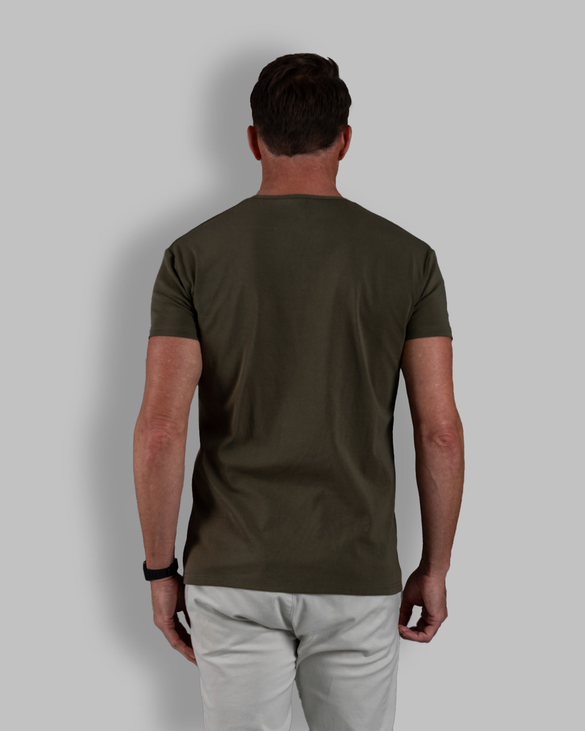 Origin Classic Henley T-Shirt: Dark Moss