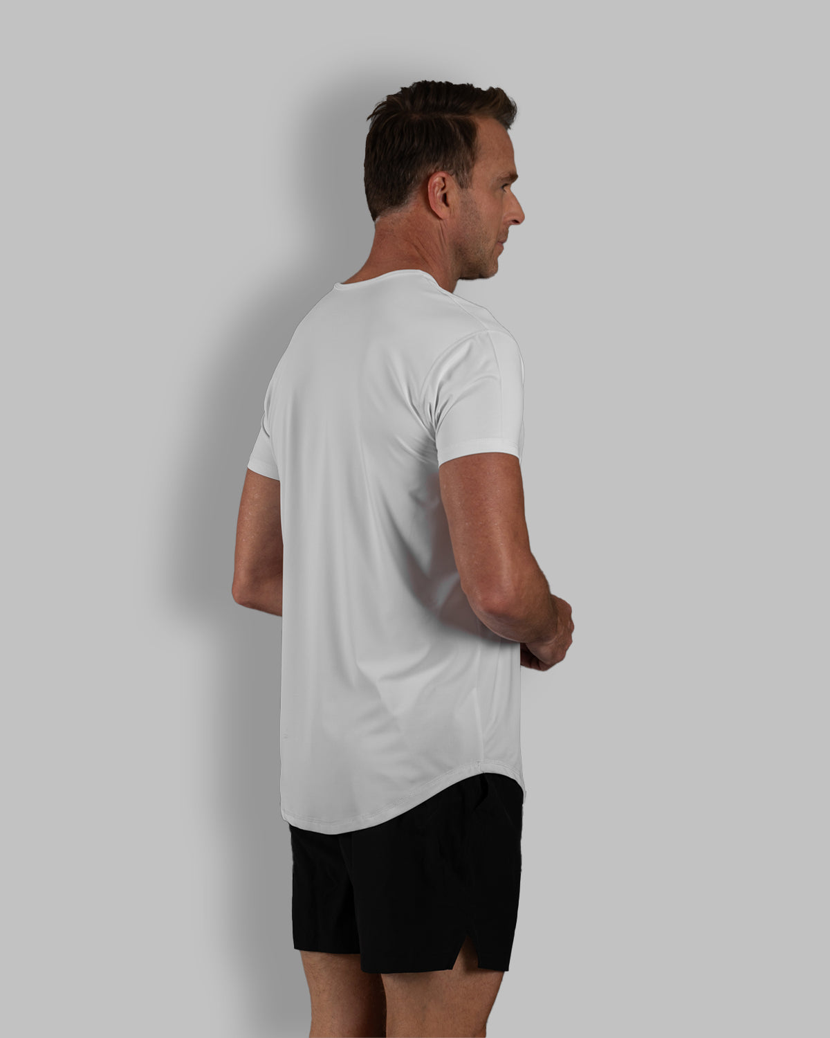 Zero-G Curved T-Shirt: White