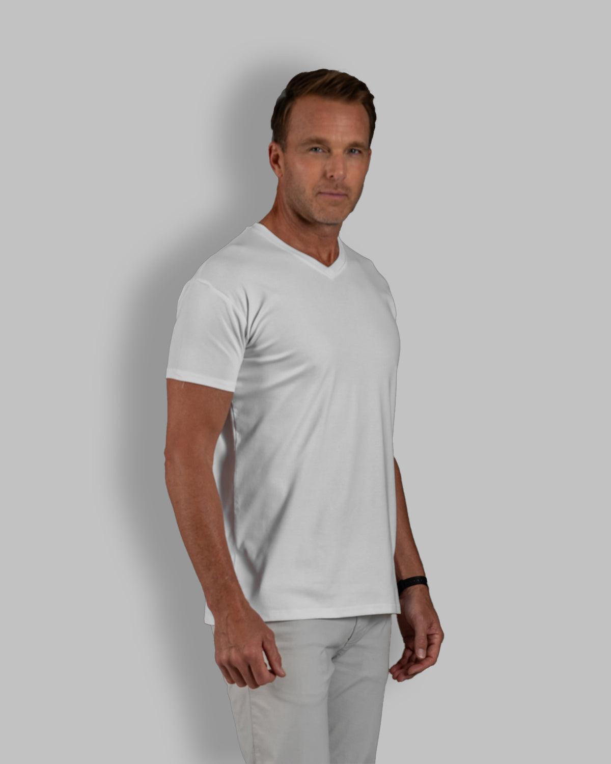 Origin Classic V-Neck T-Shirt: White