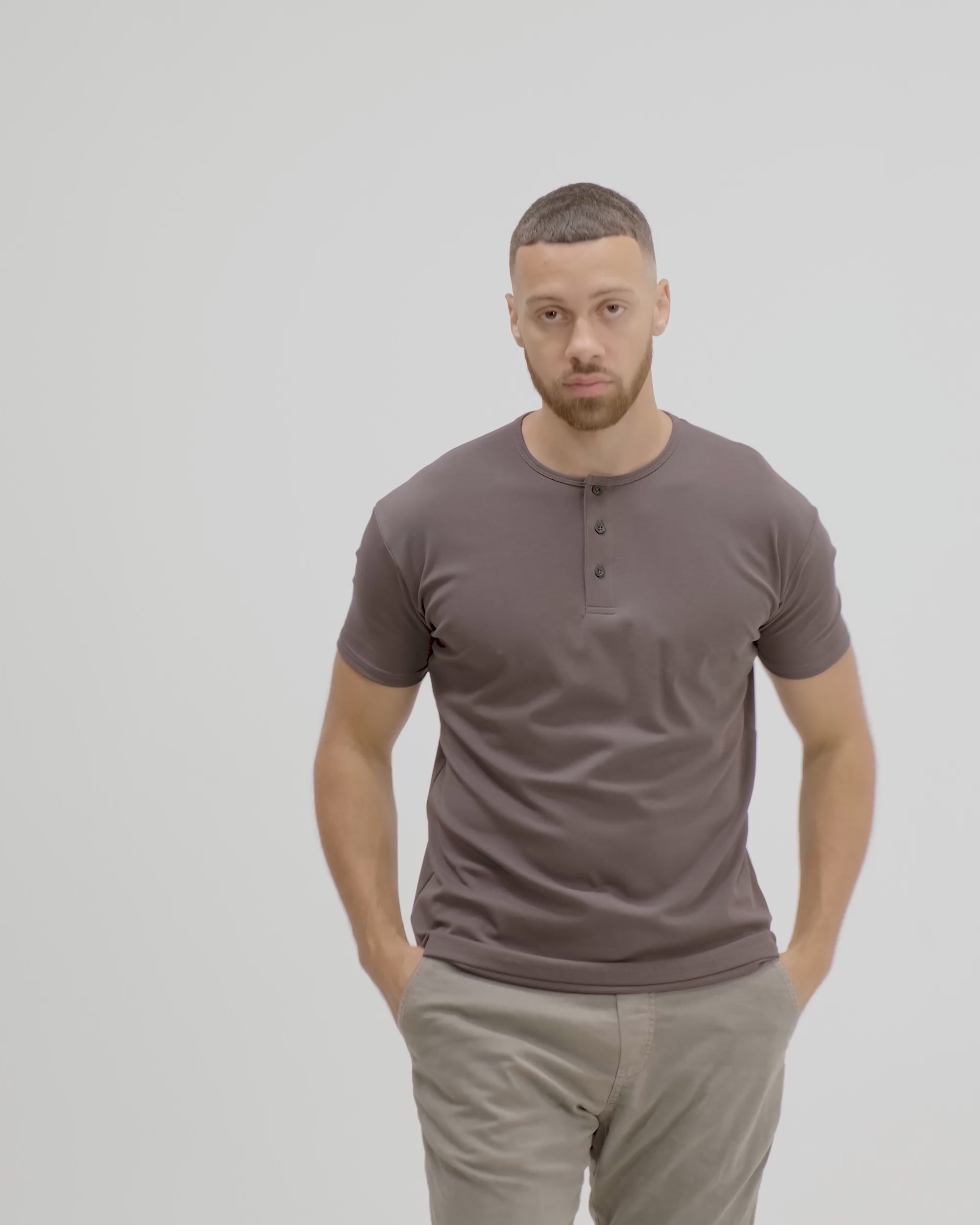 Origin Classic Henley T-Shirt: Black