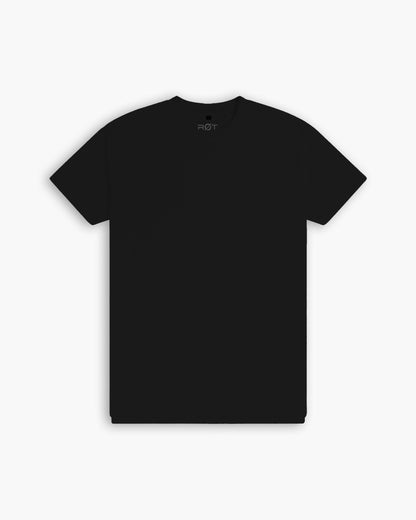 Apollo Split Crew T-Shirt: Black