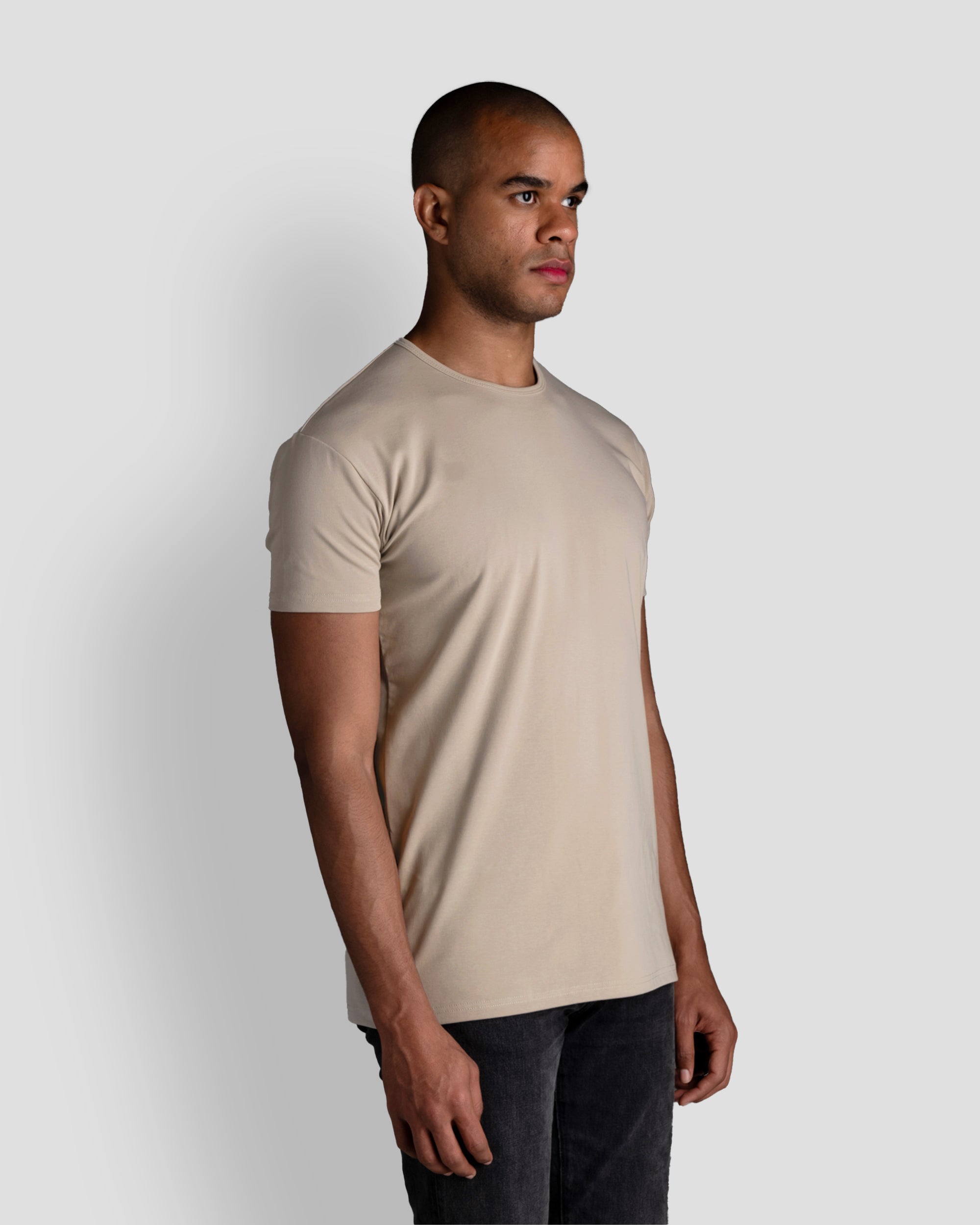 Origin Classic Crew T-Shirt: Stone