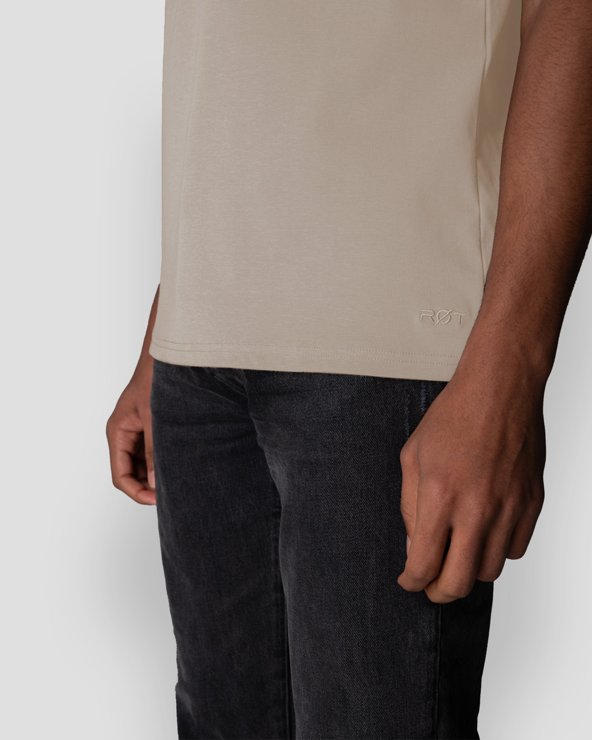 Origin Classic Crew T-Shirt: Stone