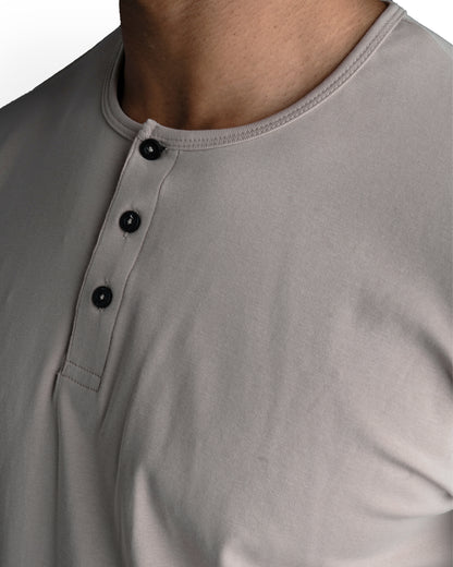 Origin Classic Henley T-Shirt: Dust