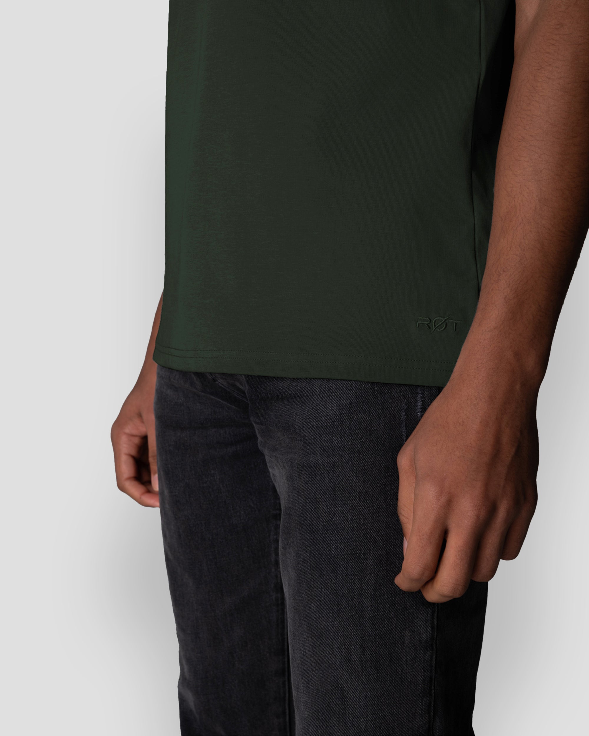 Origin Classic Henley T-Shirt: Forest