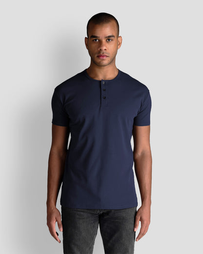 Origin Classic Henley T-Shirt: NY Blue