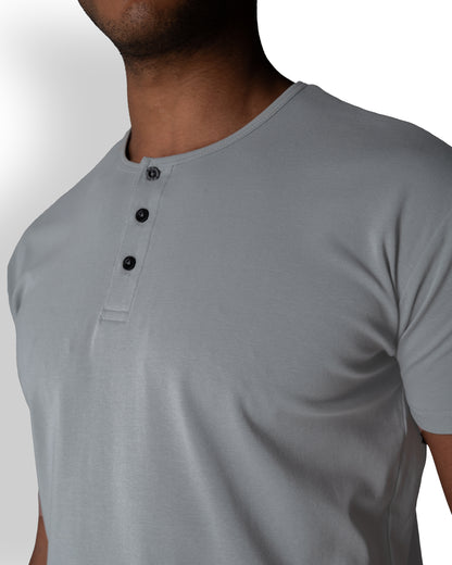 Origin Classic Henley T-Shirt: Space Gray