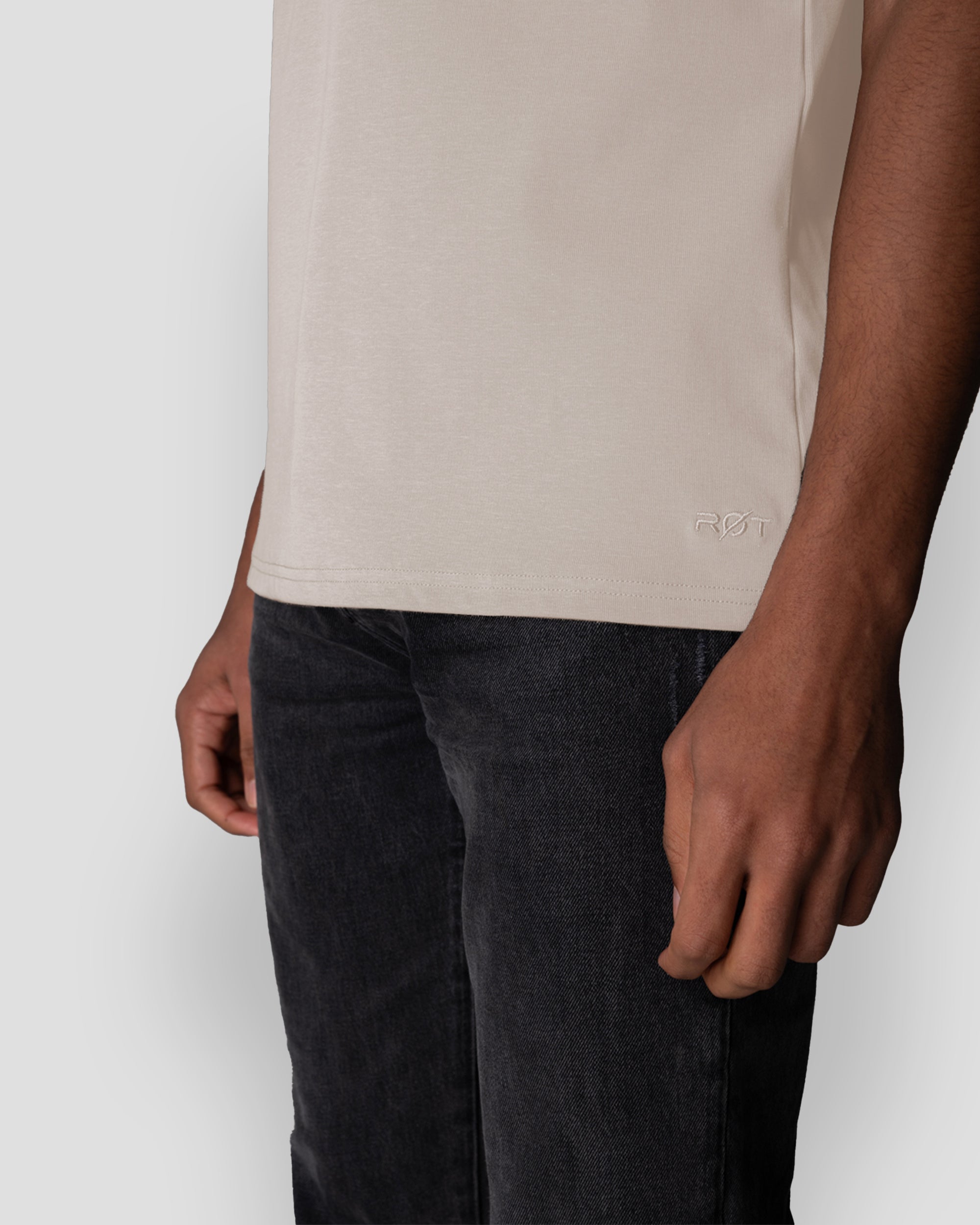 Origin Classic Henley T-Shirt: Stone