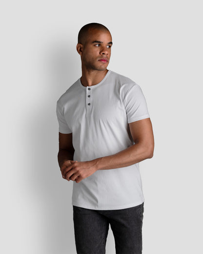 Origin Classic Henley T-Shirt: White